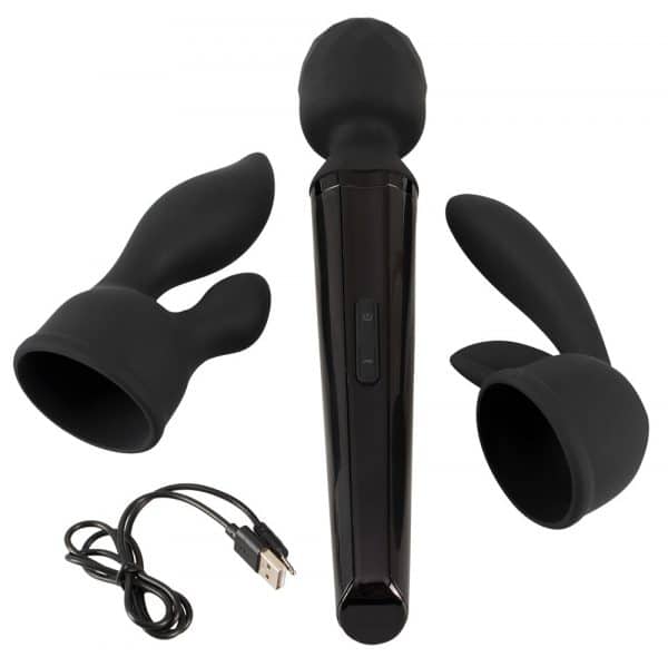 Massagestab „Wand Vibrator mit 2 Aufsätzen“