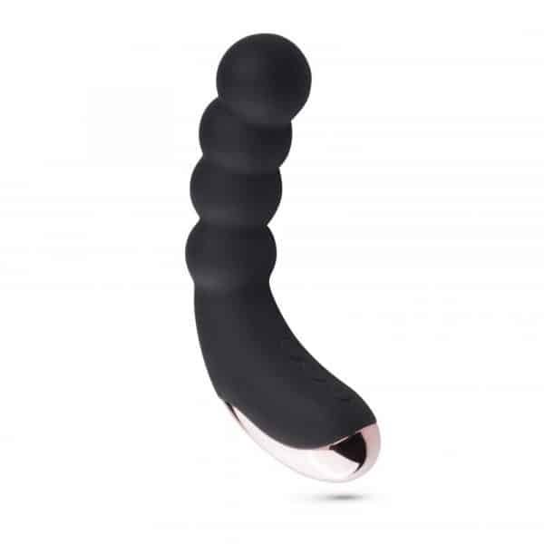 Pleasure Me Vibrator mit geripptem Schaft - schwarz